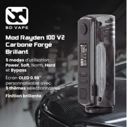 Mod Rayden 100 V2 Carbone Forgé Brillant Limited Edition 1000pcs - Bd Vape